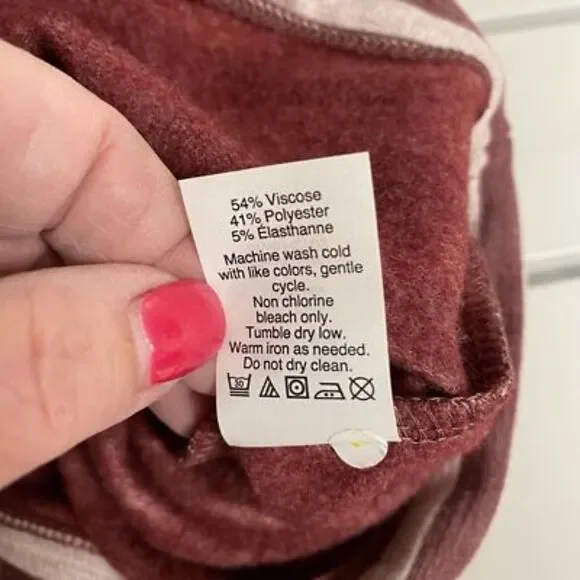 J.Crew Womens Lot Of 2 Pullover Sweatshirt‎ red blue White Striped Stretch S - Picture 5 of 7